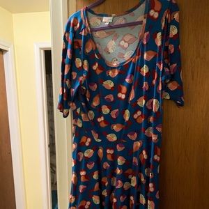 Lularoe Owl Print Nicole Dress